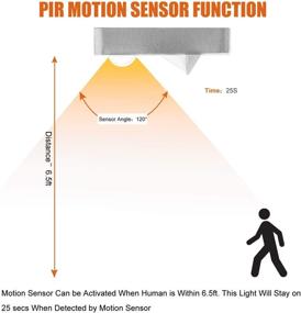 img 3 attached to 🚦 Facon 1-пакетный светодиодный светильник прохода с датчиком движения - теплый белый ступенчатый свет для дома на колесах, лодки, морские суда, кемперы, трейлеры, автодома