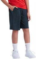 🩳 boys' c9 champion heather shorts - 9 inseam for active wear logo