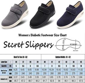 img 3 attached to Secret Slippers Breathable Adjustable Orthopedic Women's Shoes