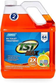 img 4 attached to Camco 41197 TST Ultra-Concentrate Orange Scent RV Toilet Treatment - Formaldehyde-Free Breakdown for Waste & Tissue - Septic Tank Safe - Treats 16-40 Gallon Holding Tanks (1 Gal)