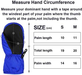 img 3 attached to YR.Lover Kids Ski Gloves Winter Warm Outdoor Riding Thickened Gloves (Ages 2-4)