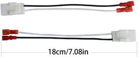 img 3 attached to 🔌 HSTECH 72-6514 2 пары (4 штуки) Проводной кабельный проводной пучок для динамиков в автомобилях Chrysler Dodge - адаптерный коннектор адаптерной вилки