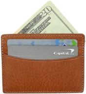 🧳 genuine leather calfskin pocket wallet - men's wallets, card cases, and money organizers logo