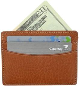 img 3 attached to 🧳 Genuine Leather Calfskin Pocket Wallet - Men's Wallets, Card Cases, and Money Organizers