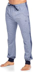img 4 attached to Cotton Jogger Lounge Pants for Men by Balanced Tech