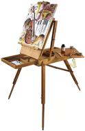 premium french easel: hardwood construction, artist quality, includes 16 x 20 canvas - special gift edition logo