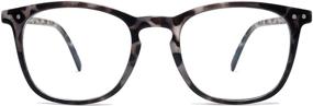 img 4 attached to 👓 AMOMOMA Retro Square Blue Light Reading Glasses: Classic Computer Reader for Women and Men - AM6019