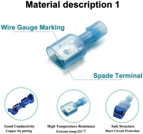 img 3 attached to 🔌 Enhance Your Wiring Project with FOIIOE Self Stripping Disconnect Assortment Connectors