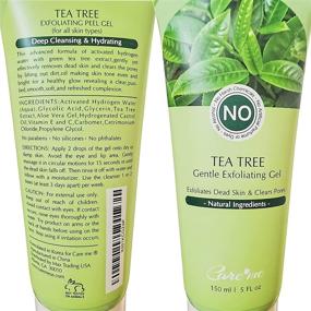 img 3 attached to 🌿 Glycolic Acid & Tea Tree Facial Exfoliant Gel: Non-Scrub Natural Peel for Face & Body, Removes Dead Skin Cells, Reveals Clear Radiant Skin; Suitable for All Skin Types, 150 ml / 5 fl oz