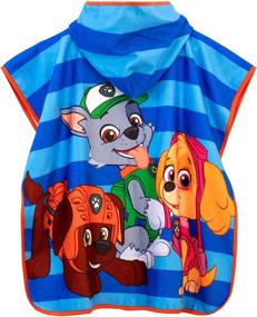 img 1 attached to Paw Patrol Hooded Towel Poncho