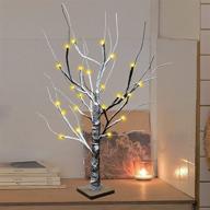 tidyon lighted birch tree 2ft: 24 led tabletop tree for festive decorations 🎄 – battery powered, prelit artificial birch trees for christmas, thanksgiving, wedding parties - indoor/outdoor use logo