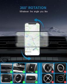 img 2 attached to Waitiee Magnetic Wireless Car Charger: 360° Adjustable Auto-Alignment Fast Charging with QC3.0 Car Adapter - Compatible with iPhone 12 Series - Air Vent Phone Holder Included