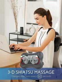 img 2 attached to Zyllion Shiatsu Back Neck Massager Wellness & Relaxation