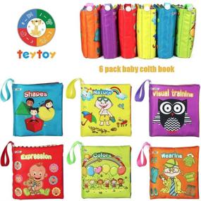 img 3 attached to 📚 Teytoy Моя первая мягкая книга: 6шт безопасные тканевые книги для младенцев, идеальные образовательные игрушки для младенцев, малышей и детей - идеальный подарок на бэби-душ! (Новая версия)