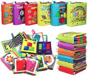 img 4 attached to 📚 Teytoy Моя первая мягкая книга: 6шт безопасные тканевые книги для младенцев, идеальные образовательные игрушки для младенцев, малышей и детей - идеальный подарок на бэби-душ! (Новая версия)