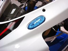 img 1 attached to Hotbodies Racing S06GS-SIG-BLU LED Blinker/Mirror Block-Off: Stylish Blue Lens Option