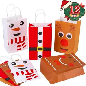 img 4 attached to 🎅 Joy Bang Christmas Goodie Bags: Festive Candy Santa Gift Bags for Kids and Holiday Party Favors