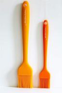 🍊 asone kitchen creations 2 piece silicone basting brush set - orange: versatile bbq grill and pastry brushes, solid silicone, heat and oil resistant logo