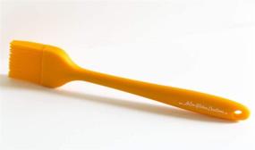 img 1 attached to 🍊 AsOne Kitchen Creations 2 Piece Silicone Basting Brush Set - Orange: Versatile BBQ Grill and Pastry Brushes, Solid Silicone, Heat and Oil Resistant