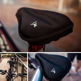 img 1 attached to 🚴 SuperSo Bike Gel Seat Cushion Cover: Enhance Your Ride with a Premium Padded Bike Saddle for Ultimate Comfort!