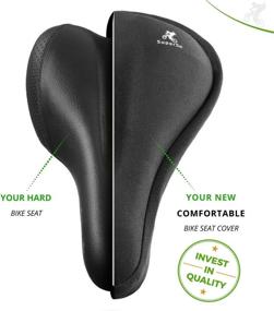 img 3 attached to 🚴 SuperSo Bike Gel Seat Cushion Cover: Enhance Your Ride with a Premium Padded Bike Saddle for Ultimate Comfort!