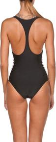 img 1 attached to 👙 Stylish and Comfortable: Arena Women's Racer Back Maxfit One Piece Swimsuit