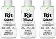 🎨 rit dye liquid whitener and brightener 8 oz (3-pack) - enhancing color revival logo