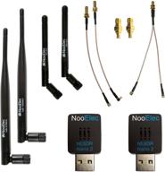 📡 optimized ads-b bundle: nooelec dual-band nesdr nano 2 for stratux, avare, foreflight, flightaware & other ads-b software applications. includes 2 sdrs, 4 antennas & 5 adapters logo