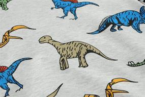 img 2 attached to 🦖 Boys' Clothing: Hoodies with Sleeve Dinosaur Pullover Sweatshirts