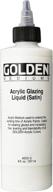 🎨 8 ounce golden acrylic med liquid satin glaze logo