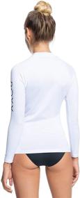 img 1 attached to 🏻 Roxy Girl's Whole Hearted Long Sleeve Rashguard: The Perfect Swimwear for Girls