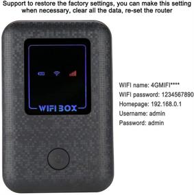 img 3 attached to 📶 Portable WiFi Router: SIM Card Type 4G LTE Modem WiFi Extender for Seamless Mobile Connectivity