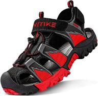 ashion sandals summer outdoor jet black boys' shoes in sandals logo