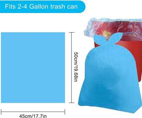 img 1 attached to LIGHTONLINE 150-Count Small Trash Bags, Garbage Bags 4 Gallon, 5 Liter Trash Can Liners, Bathroom Trash Bags Wastebasket for Home Office, Thick 0.6 MIL/Capacity 4 Gal/5 Rolls, Colored