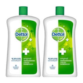 img 4 attached to 💧 Канистра с жидким мылом Dettol Original - 900 мл (2 шт.): Максимальная защита и убийство бактерий!