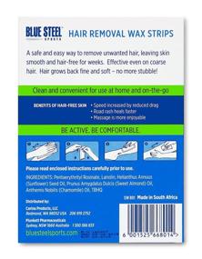 img 1 attached to 💙 Sports Hair Removal WAX STRIPS - Blue Steel