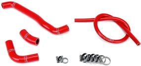 img 4 attached to HPS 57-1359-RED Red Silicone Radiator Coolant Hose Kit