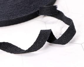 img 3 attached to 🎀 Penta Angel Twill Tape Ribbon: 50Yards of 3/8 Inch Wide Cotton – Perfect for Wedding Bags, Belts, Crafts, DIY Gift Wrapping, and more in Elegant Black