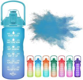 img 4 attached to 🚰 PASER Motivational Water Bottle 32oz with Time Marker & Handle: Stay Hydrated Easily!