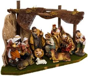 img 4 attached to Kurt Adler Nativity Figures Stable