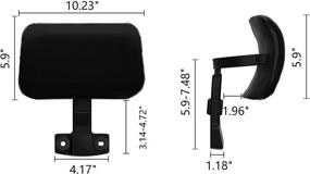 img 1 attached to Enhance Your Chair Comfort: Starswirl Chair Head-Rest Attachment in Black Mesh & Elastic Sponge—Nylon Frame (Chair Not Included)