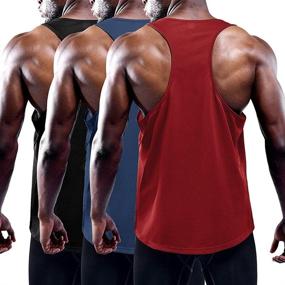 img 3 attached to Pack Muscle Sleeveless Shirts Workout Men's Clothing