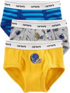 👕 carter's cotton football baseball stripes boys' clothing: stylish and sporty attire! логотип