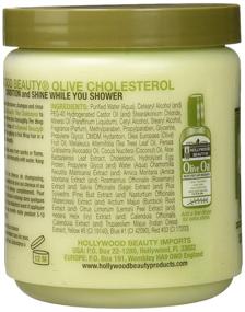 img 2 attached to 💆 Hollywood Beauty Olive Cholesterol: 20 oz (Pack of 2) - Rejuvenate & Nourish Your Hair!