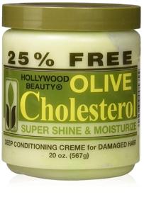 img 3 attached to 💆 Hollywood Beauty Olive Cholesterol: 20 oz (Pack of 2) - Rejuvenate & Nourish Your Hair!