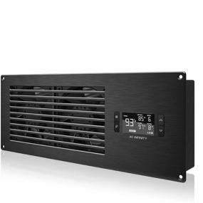 img 4 attached to AC Infinity AIRFRAME T7-N Black, 16-inch High-Airflow Cooling Fan System - Enhanced Intake Airflow for AV Equipment Rooms, Closets, and Enclosures