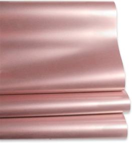 img 1 attached to 12 Inch by 5 FT Roll of Rose Gold Vinyl Heat Transfer Iron-On HTV for T-Shirts - Rose Gold