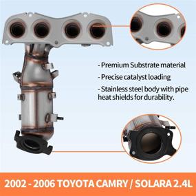 img 3 attached to 🚗 High-Quality YITAMOTOR Catalytic Converter for 2002-2006 Toyota Camry & Solara 2.4L (EPA Compliant)