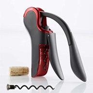 🍷 compact vertical corkscrew wine bottle opener with built-in foil cutter by keissco logo