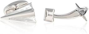 img 3 attached to Elevate Your Style with Cuff-Daddy Paper Airplane Cufflinks: A Perfect Gift Set